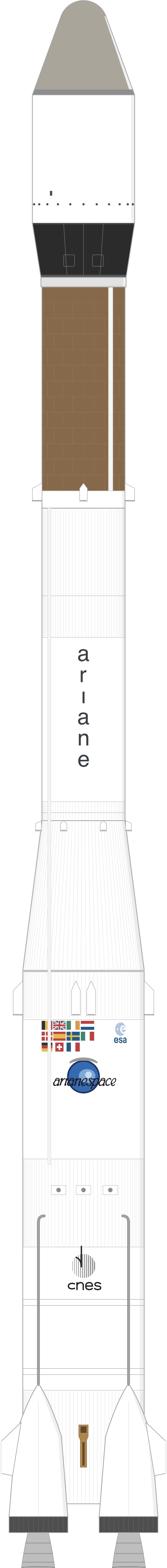 Drawing of the Ariane 2
