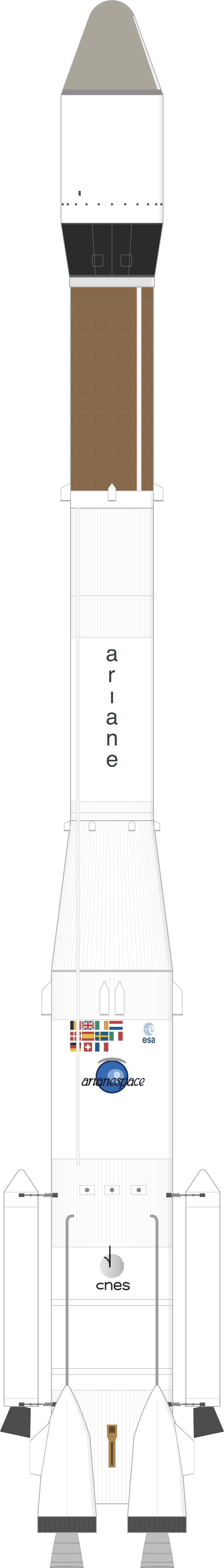 Drawing of the Ariane 3