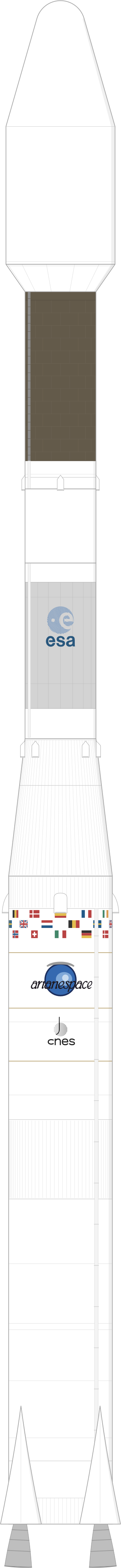Drawing of the Ariane 40