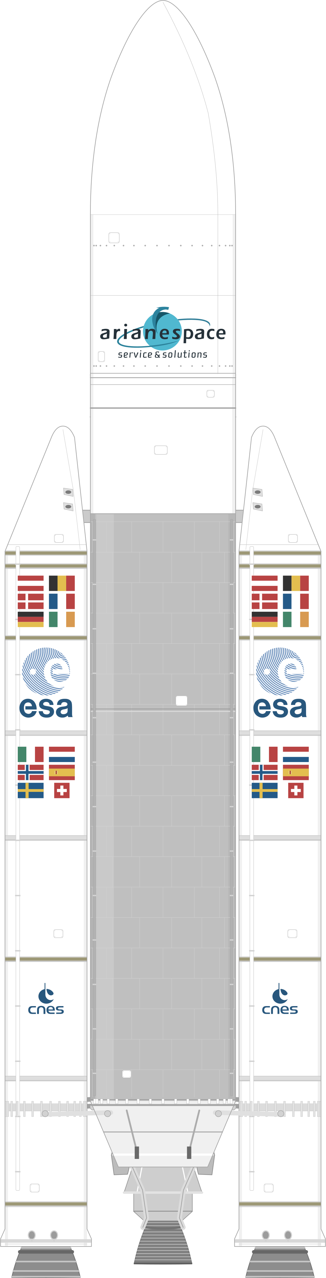 Drawing of the Ariane 5 ES for Galileo L8 (FOC FM07 & FM12-FM14)