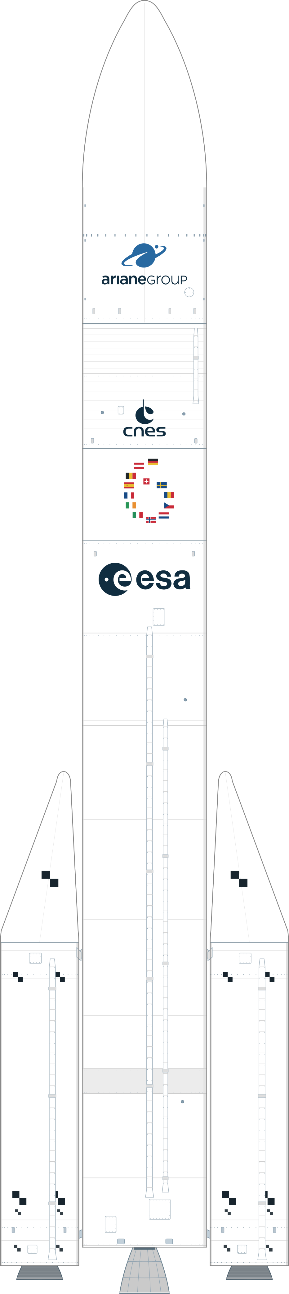 Drawing of the Ariane 62 for CSO-3