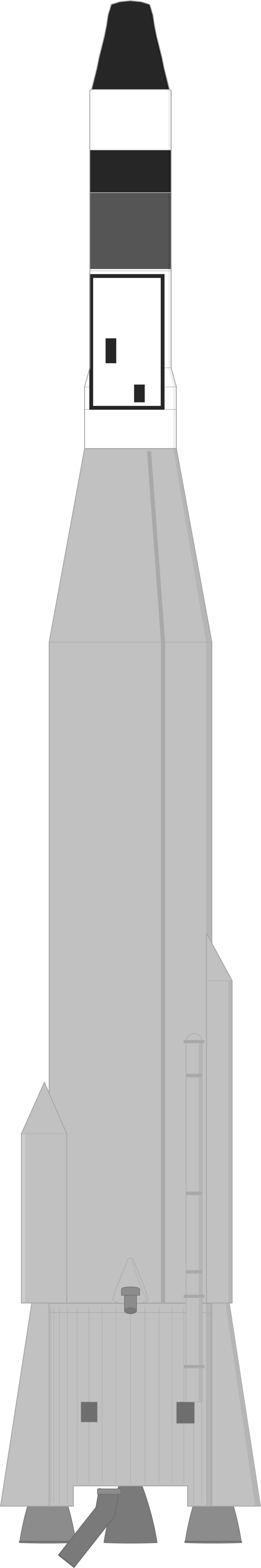 Drawing of the Atlas LV-3 Agena B for Samos 2