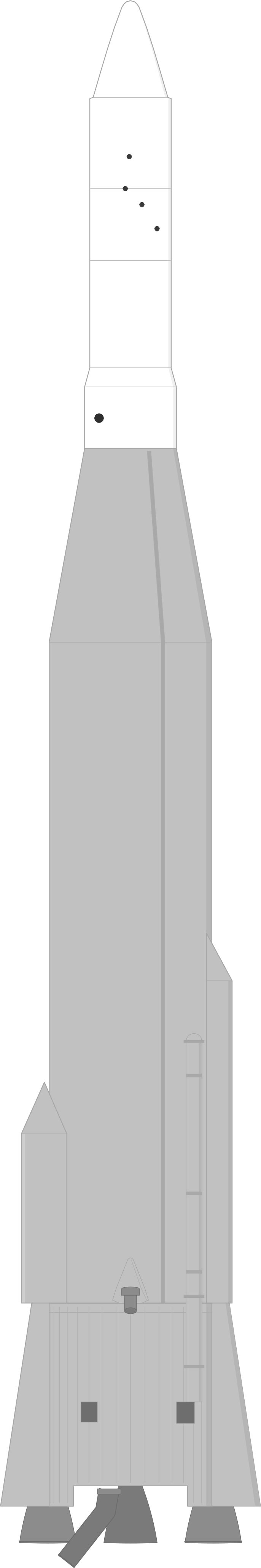 Drawing of the Atlas LV-3 Agena A for Samos 1