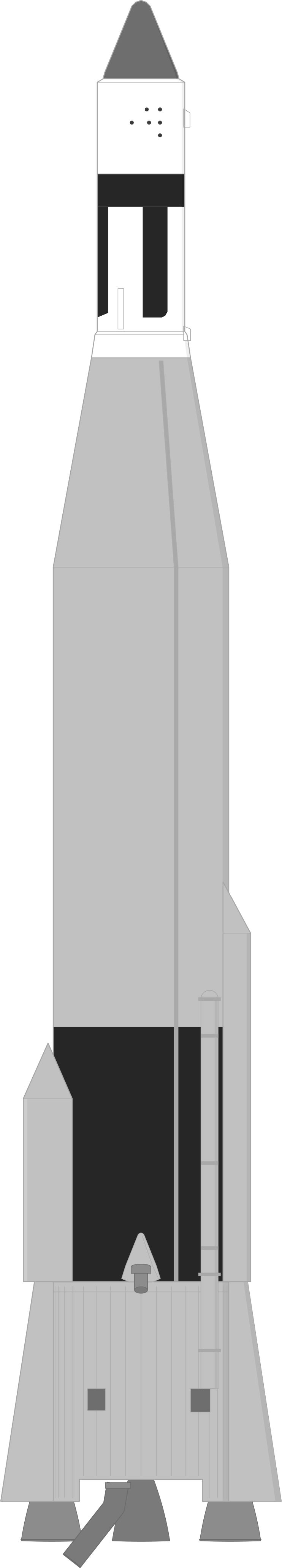 Drawing of the Atlas LV-3 Agena A for Midas 2