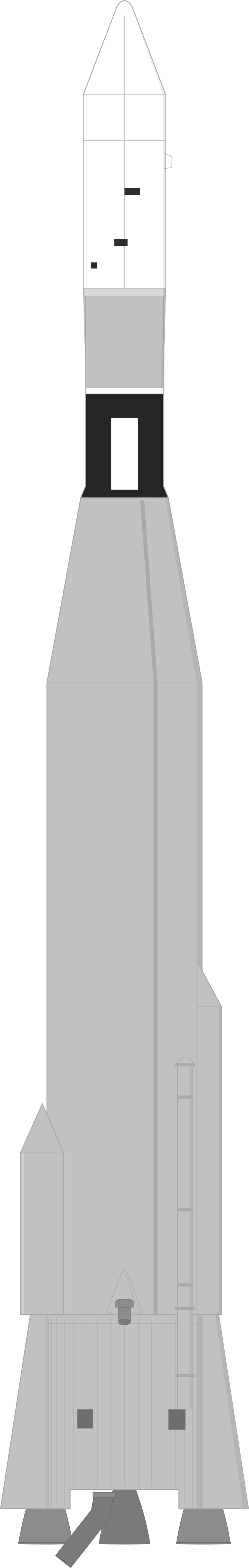 Drawing of the Atlas LV-3 Agena B for OGO 1
