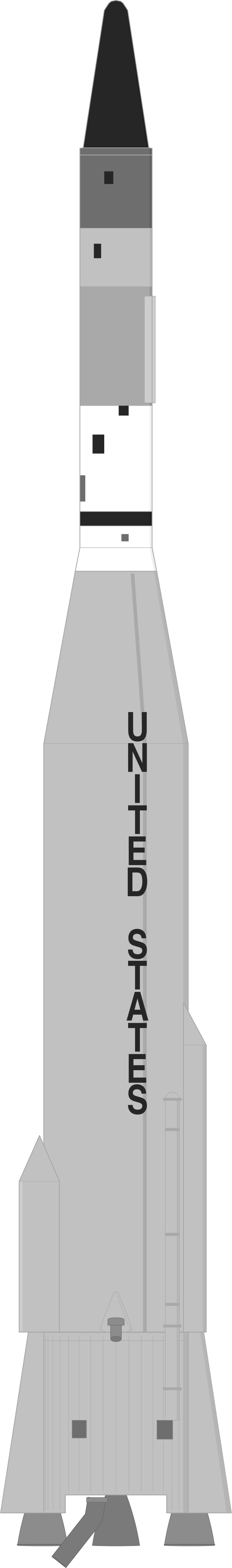 Drawing of the Atlas LV-3 Agena B for Samos-E6 2