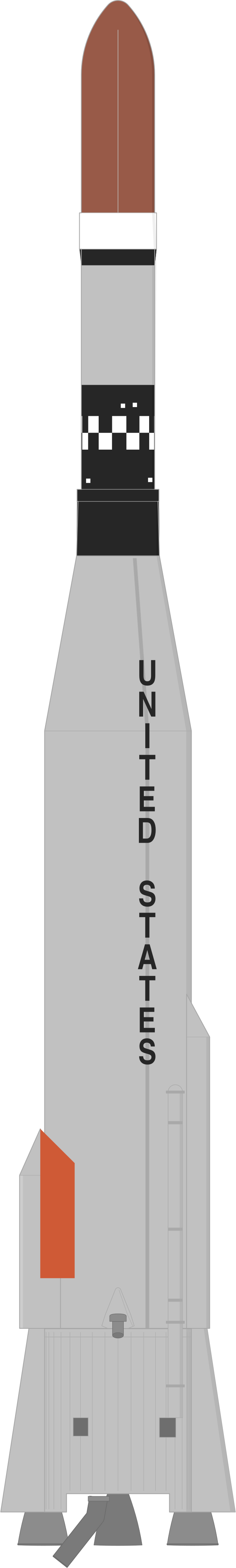 Drawing of the Atlas LV-3 Agena D for Vela 2A & 2B