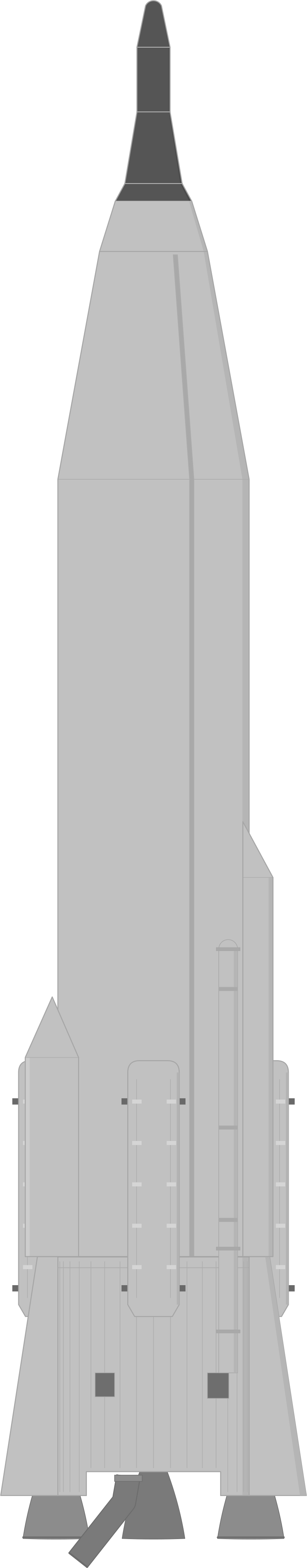 Drawing of the SM-65D Atlas for OV1-3