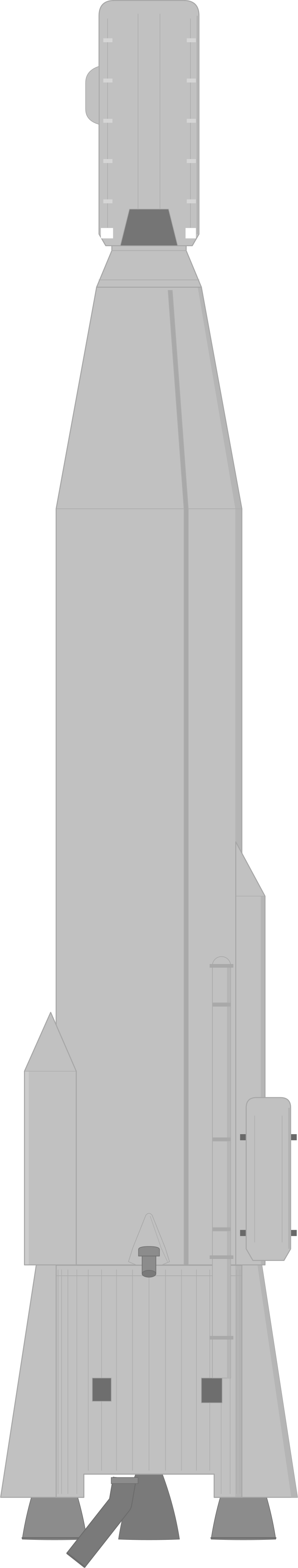 Drawing of the SM-65D Atlas for OV1-7