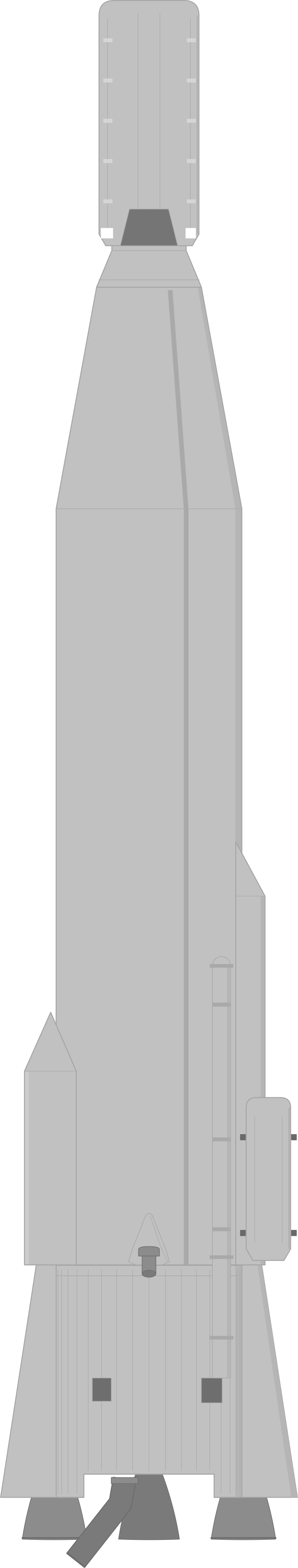 Drawing of the SM-65D Atlas for OV1-2
