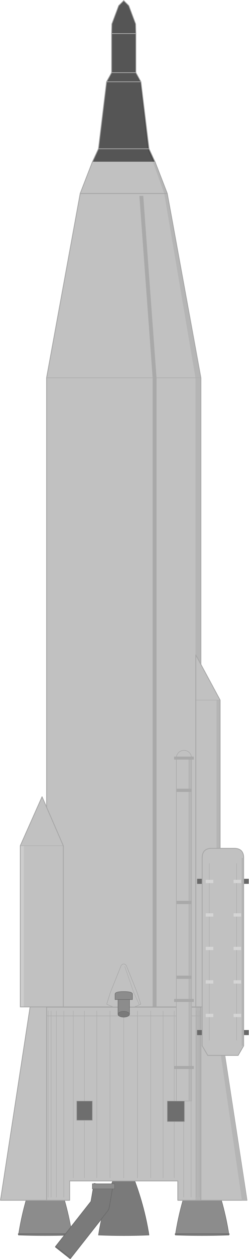 Drawing of the SM-65D Atlas for OV1-1
