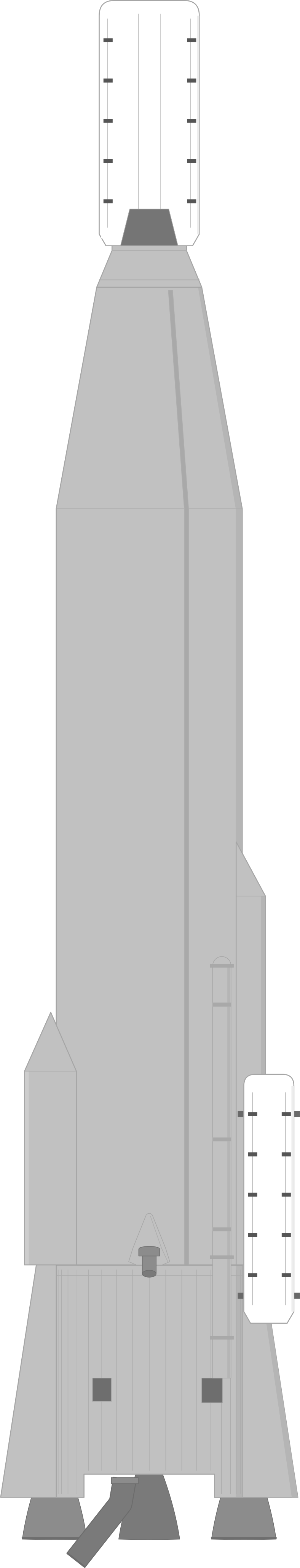 Drawing of the SM-65D Atlas for OV1-11,12,86