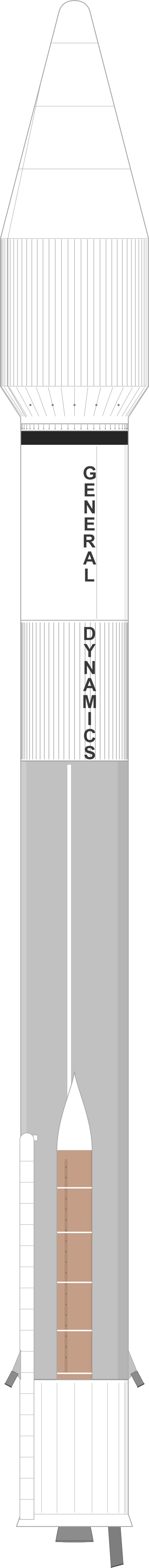 Drawing of the Atlas I for CRRES