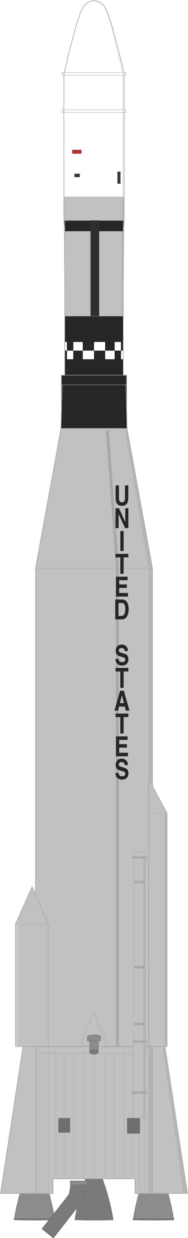Drawing of the Atlas SLV-3 Agena D for ATS 2