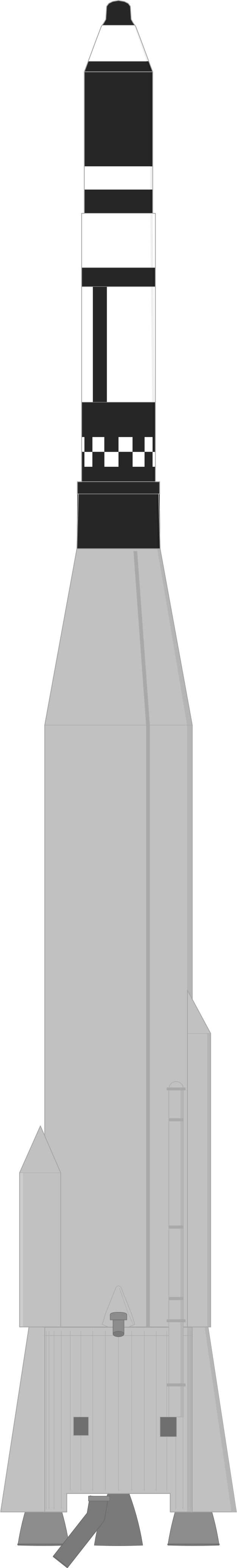 Drawing of the Atlas SLV-3 Agena D for KH-7 37