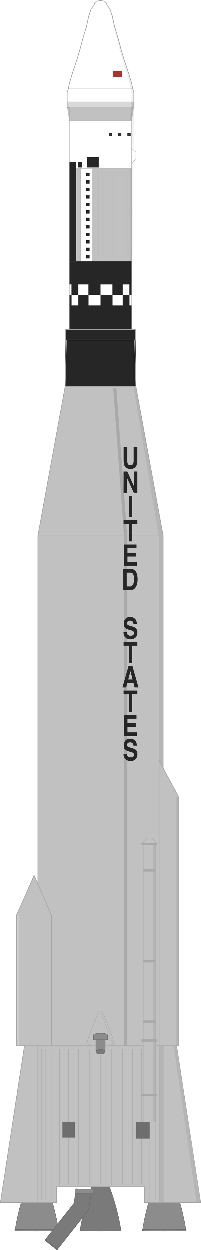 Drawing of the Atlas SLV-3 Agena D for GATV 9