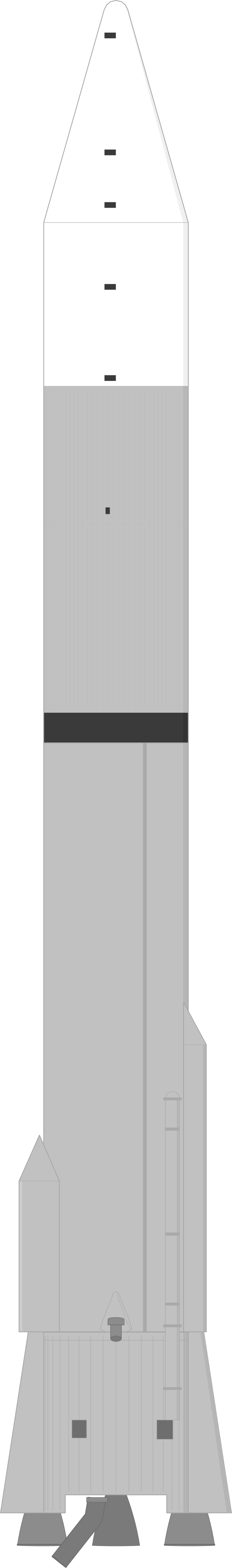 Drawing of the Atlas SLV-3 Agena D for OAO 1