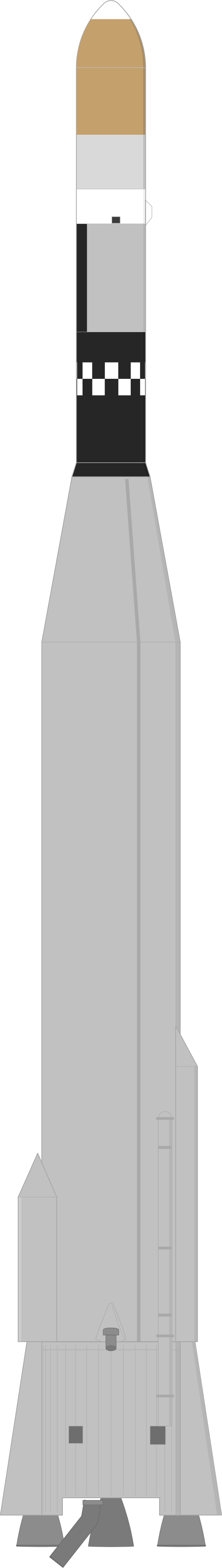 Drawing of the Atlas SLV-3A Agena D for Canyon 7