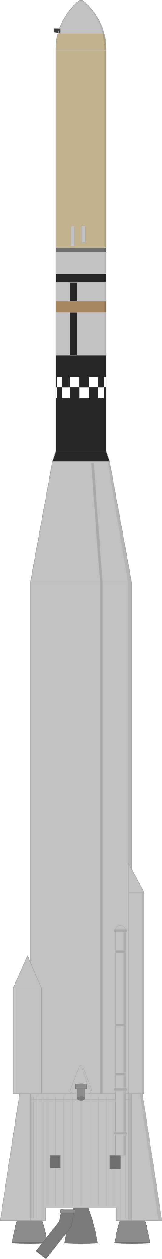 Drawing of the Atlas SLV-3A Agena D for Aquacade 2