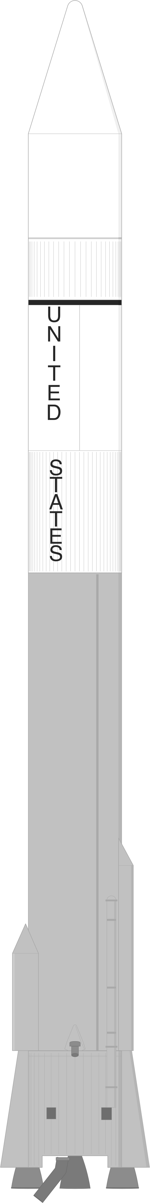 Drawing of the Atlas SLV-3C Centaur for INTELSAT IV F3