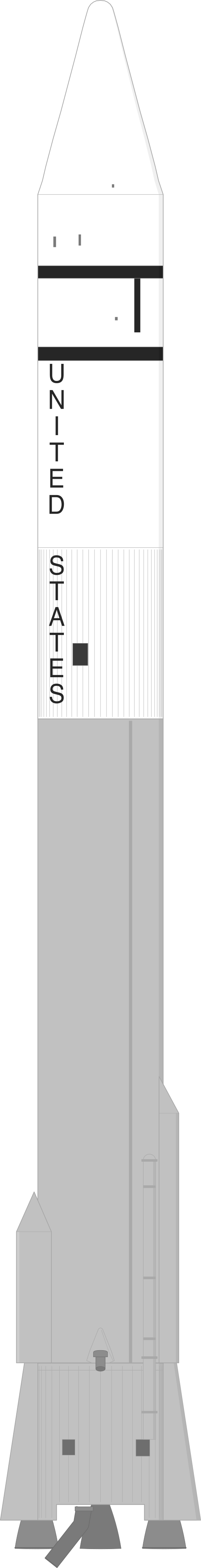Drawing of the Atlas SLV-3C Centaur for OAO B