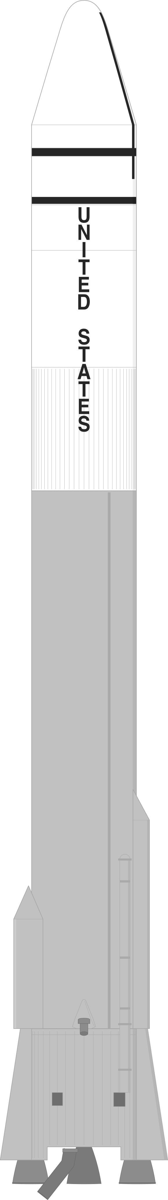 Drawing of the Atlas SLV-3C Centaur for ATS 5