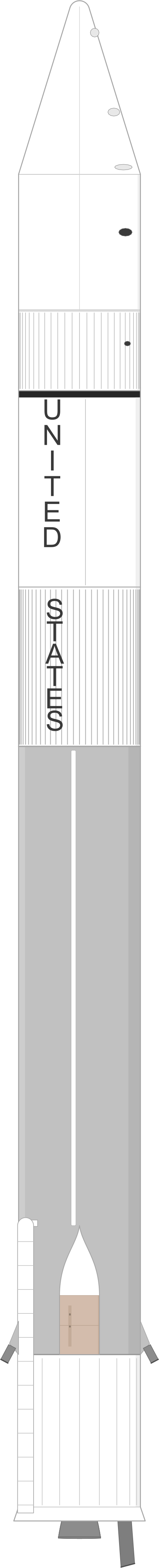 Drawing of the Atlas SLV-3D Centaur for Intelsat-4A 2