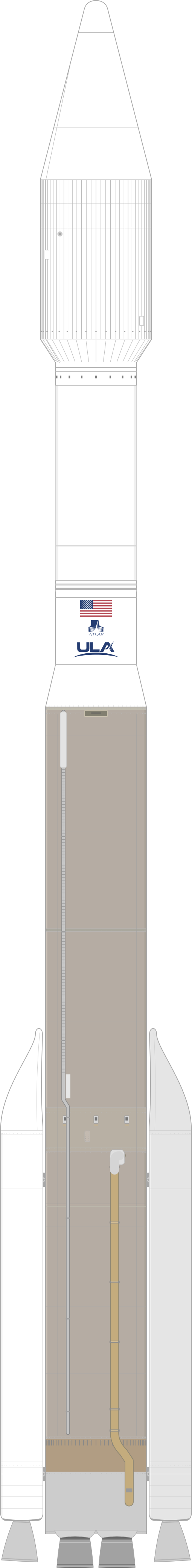Drawing of the Atlas V 421 for SBIRS GEO-6