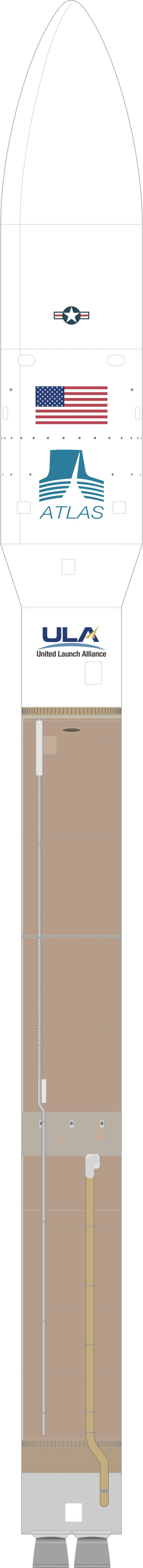 Drawing of the Atlas V 501