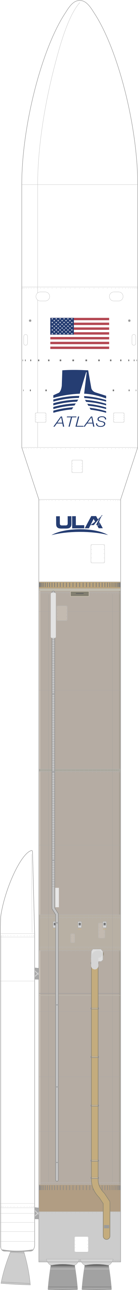 Drawing of the Atlas V 511 for USSF-8
