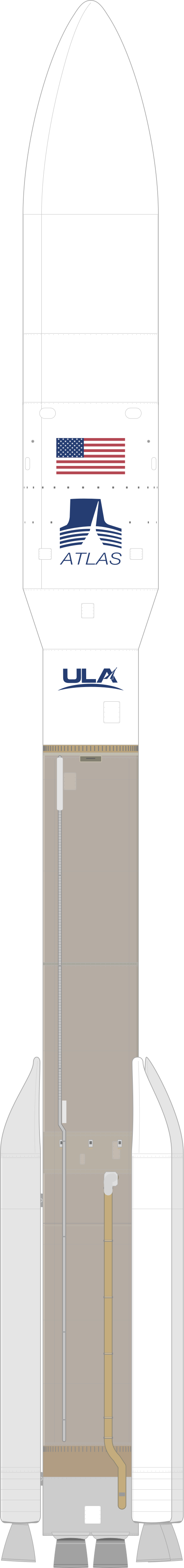 Drawing of the Atlas V 531 for NROL-101
