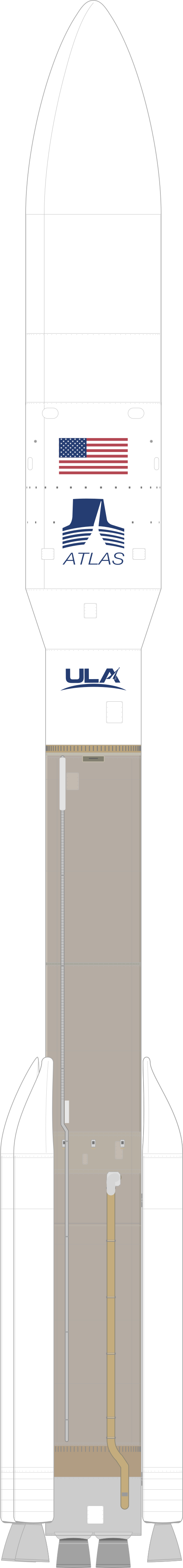 Drawing of the Atlas V 551 for Amazon Leo (LA-06)