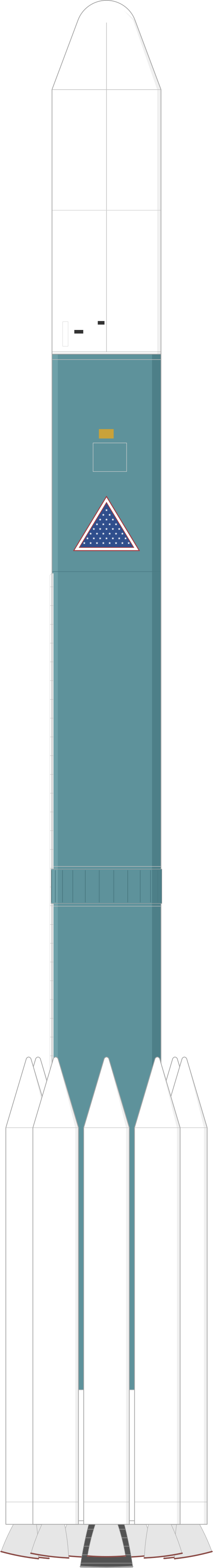 Drawing of the Delta 3914 for Exosat