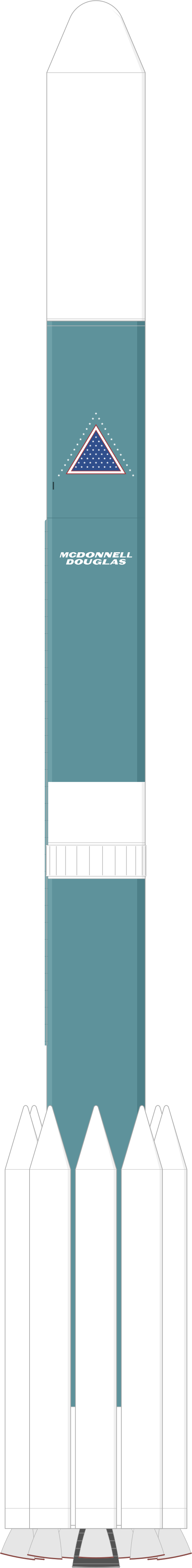 Drawing of the Delta II 6920-8 for LACE & RME