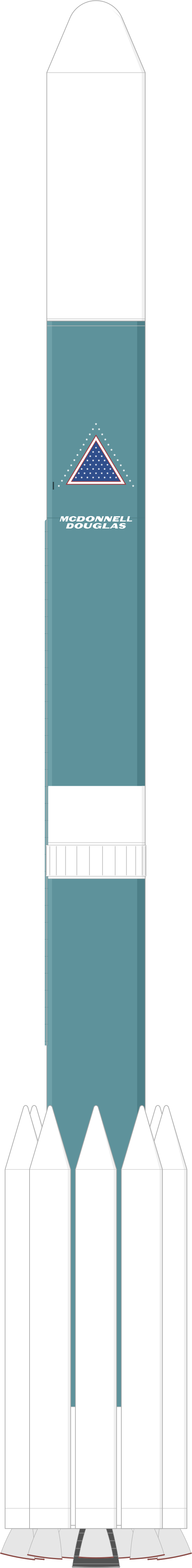 Drawing of the Delta II 6925-8