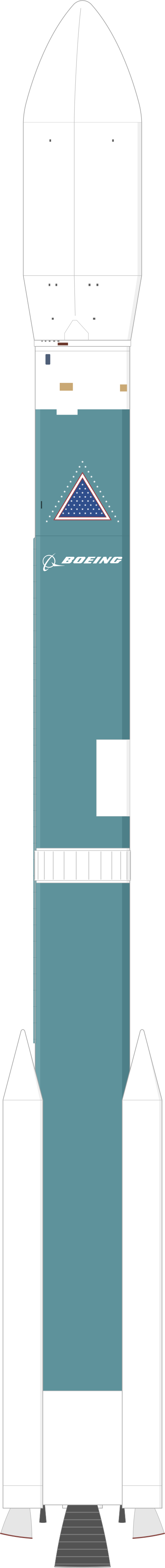 Drawing of the Delta II 7320 for QuickBird 2