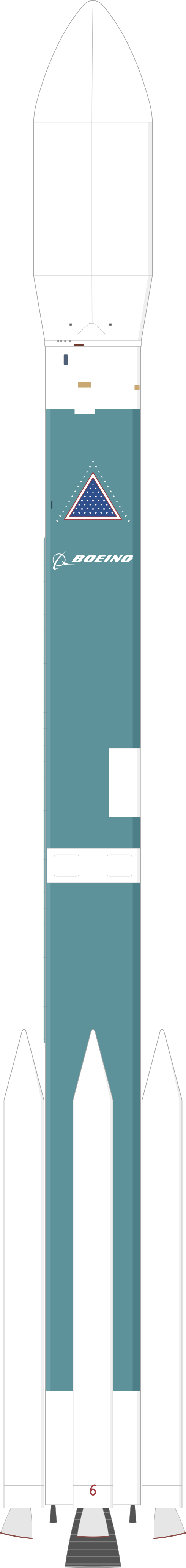 Drawing of the Delta II 7425-10 for WMAP
