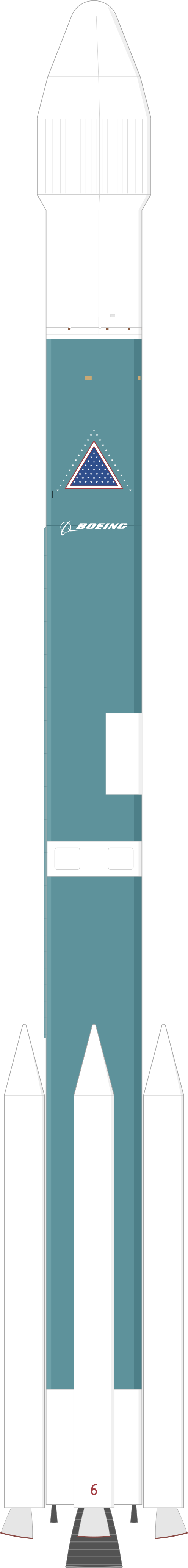 Drawing of the Delta II 7426-9.5 for Stardust
