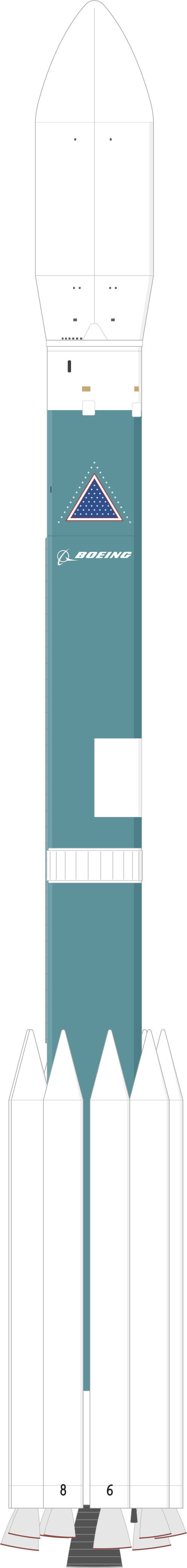 Drawing of the Delta II 7920-10 for MSX