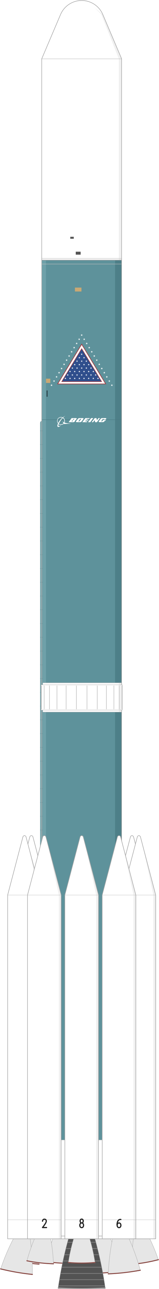 Drawing of the Delta II 7920-8 for ACE