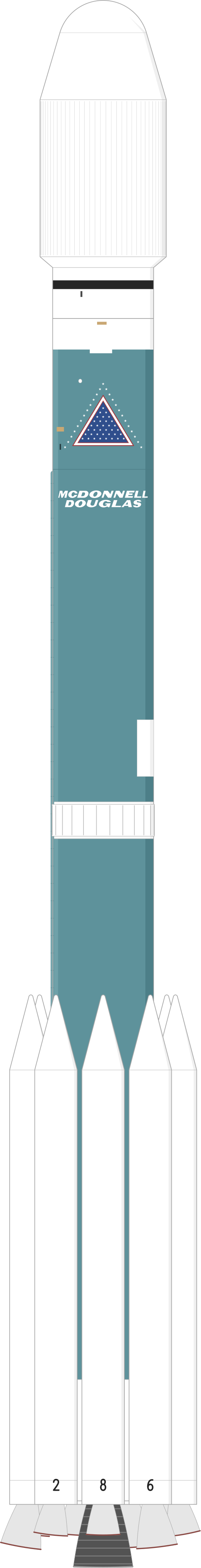 Drawing of the Delta II 7925-10 for Wind