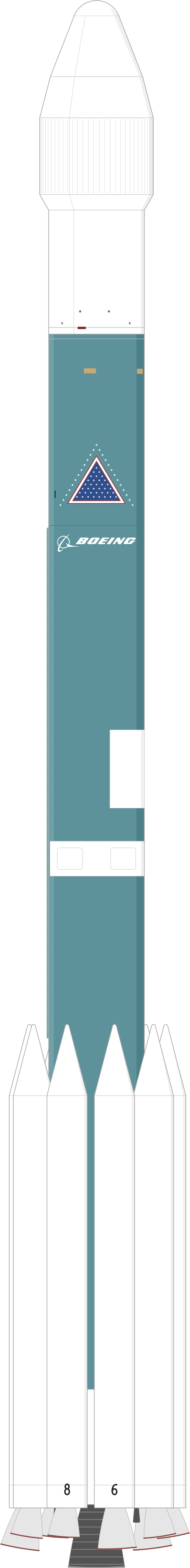 Drawing of the Delta II 7925-9.5 for MITEx