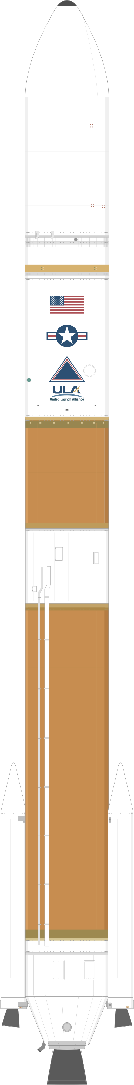 Drawing of the Delta IV M+(5,2) for NROL-47