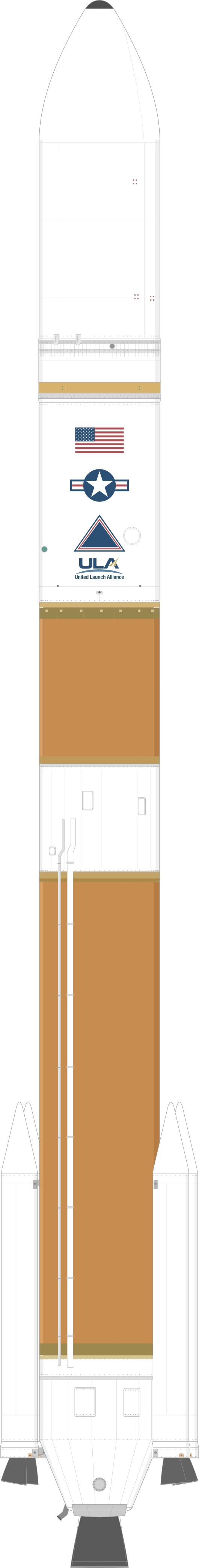 Drawing of the Delta IV M+(5,4)