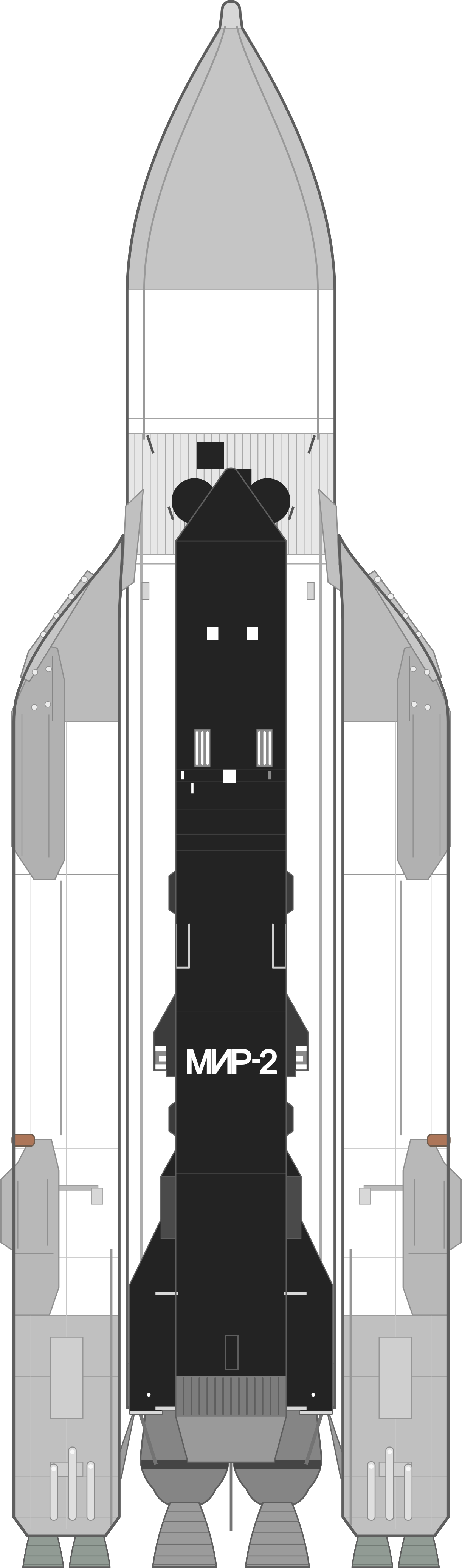 Drawing of the Energiya for Polyus