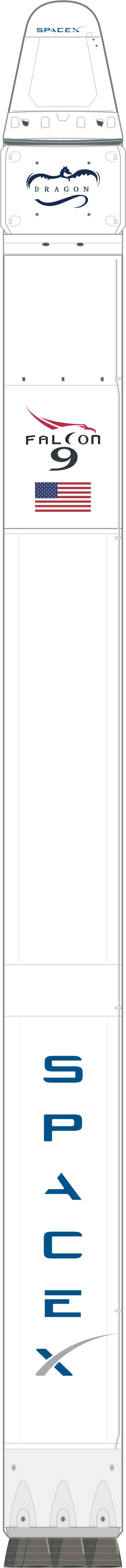 Drawing of the Falcon 9 v1.0