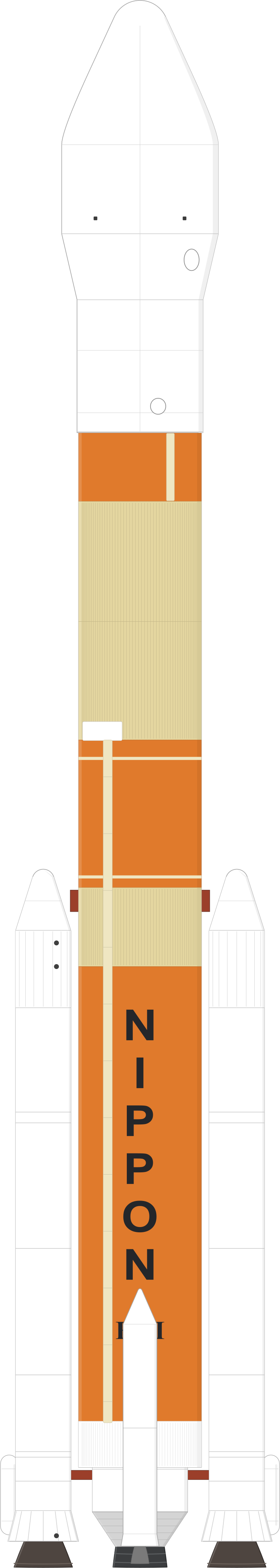 Drawing of the H-II for SFU & Himawari 5