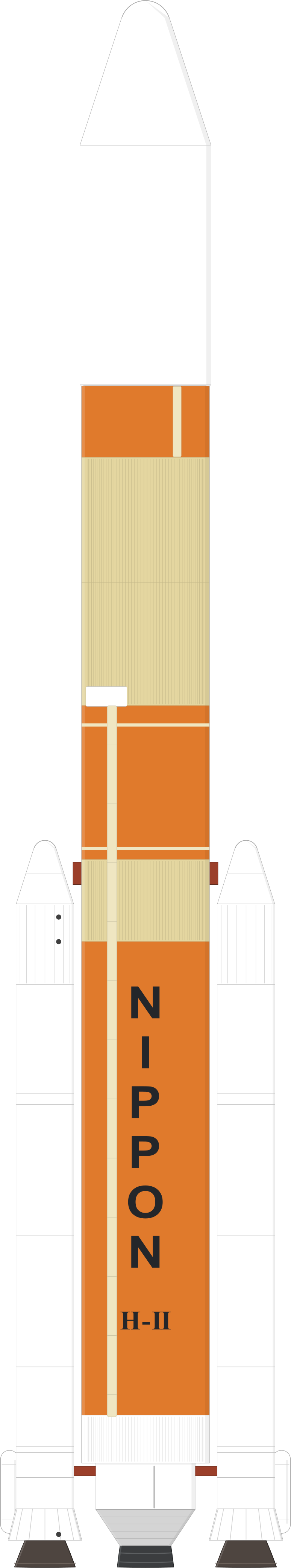 Drawing of the H-II for Kiku-6