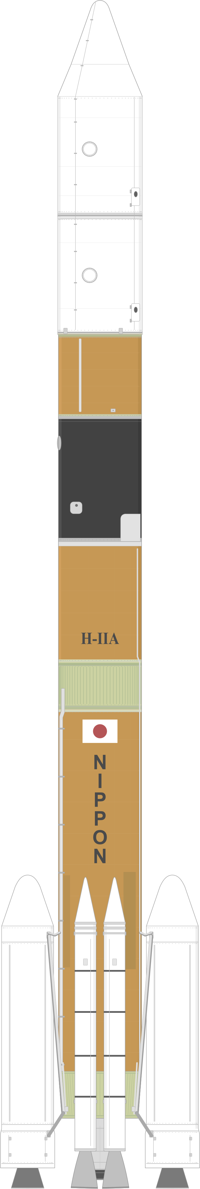 Drawing of the H-IIA 2024 for USERS & DRTS