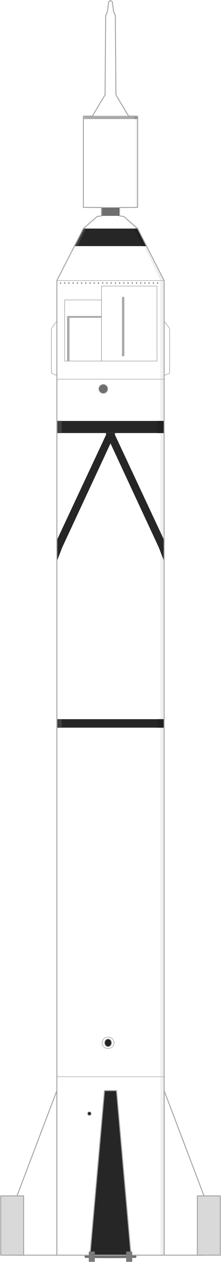 Drawing of the Juno-I for Explorer 2